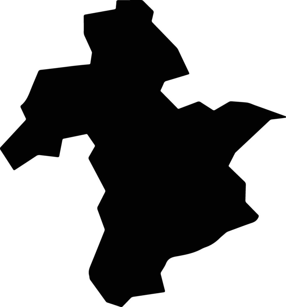 Barberena Guatemala silhouette map vector