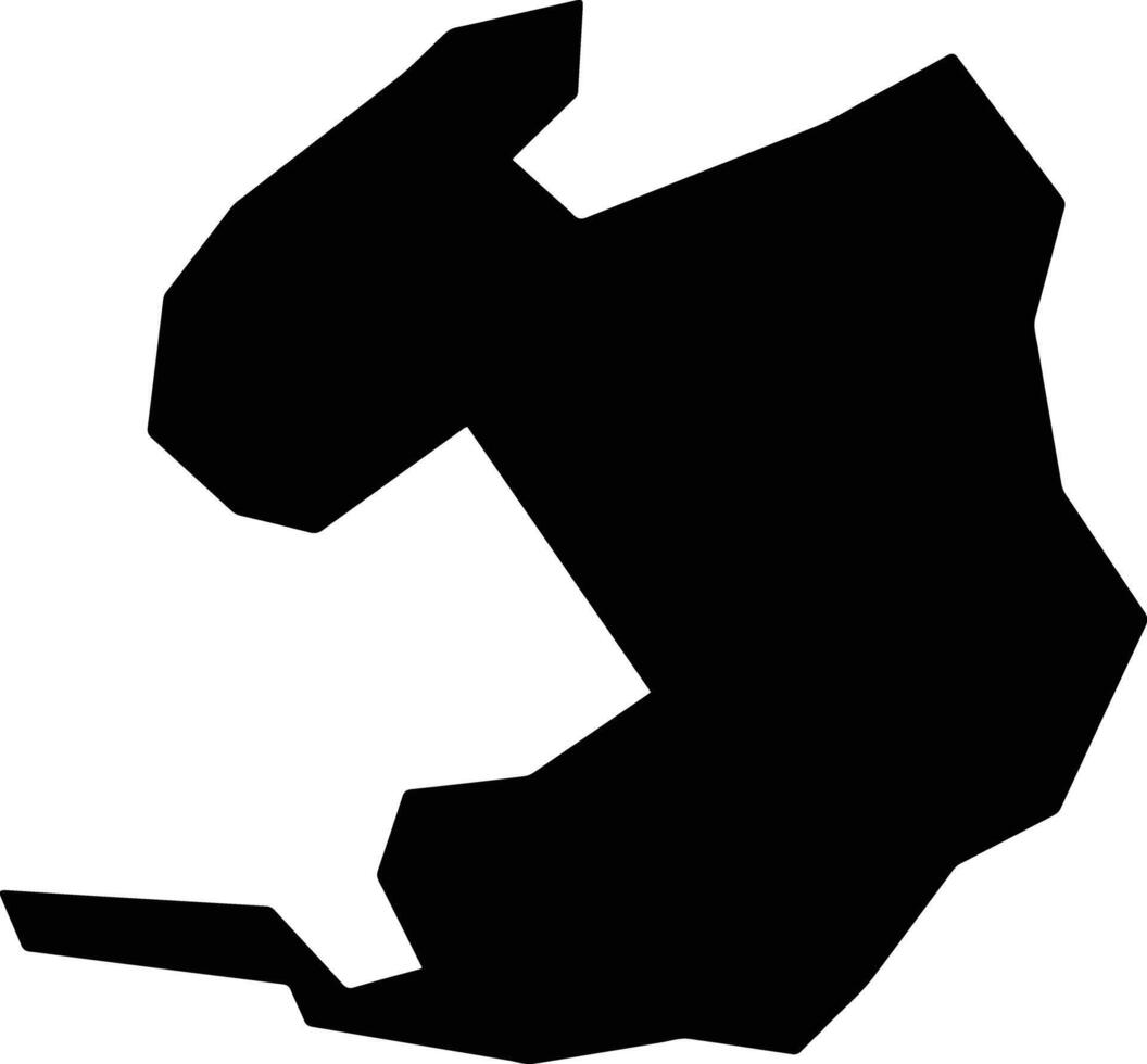Barbosa Ferraz Brazil silhouette map vector
