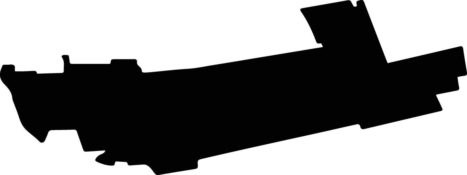 BARCEA Romania silhouette map vector