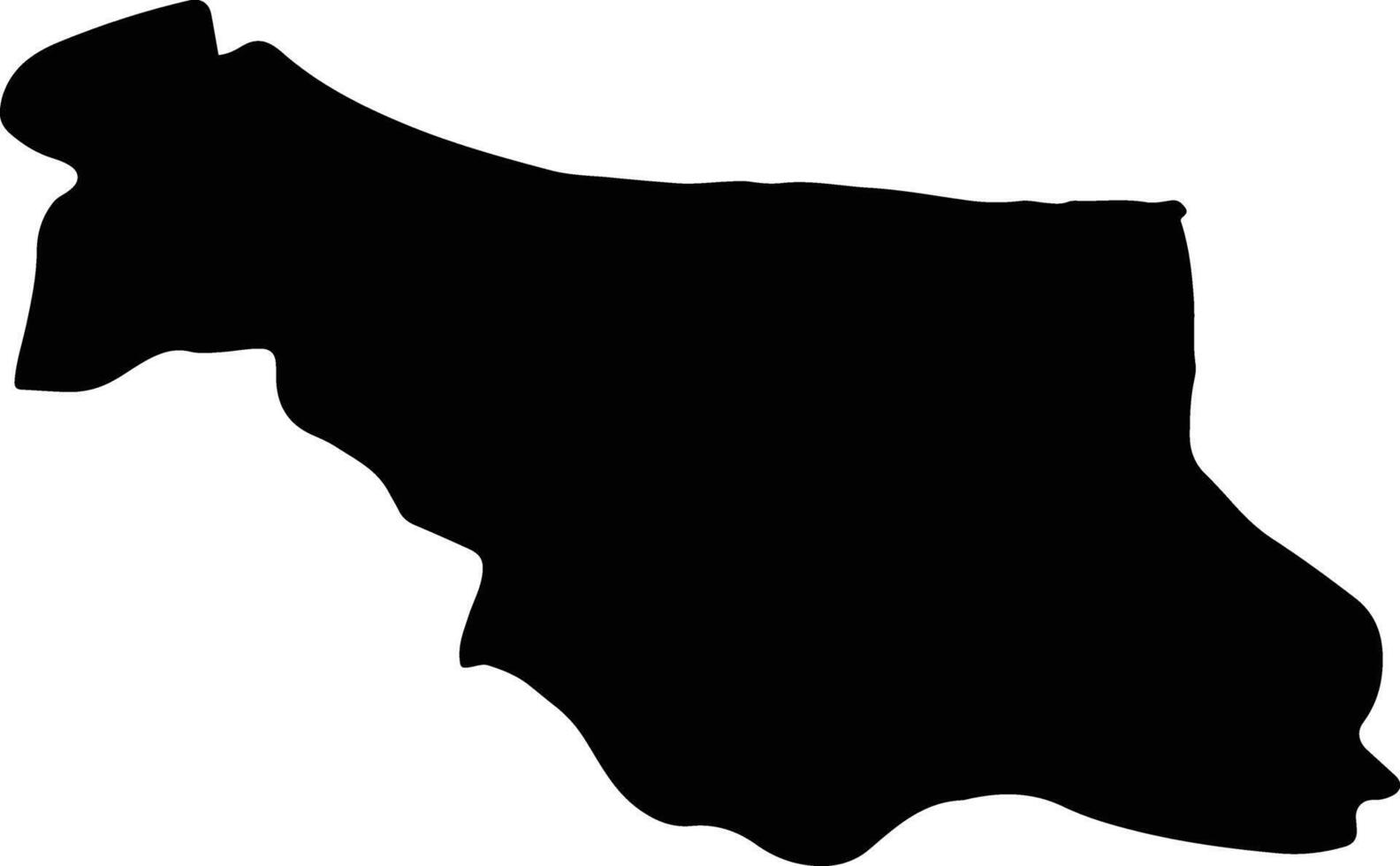Bardsir Iran silhouette map vector