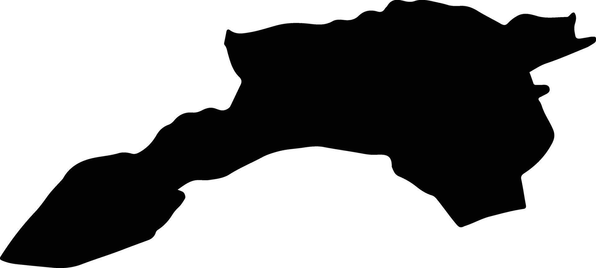 Bardaskan Iran silhouette map vector