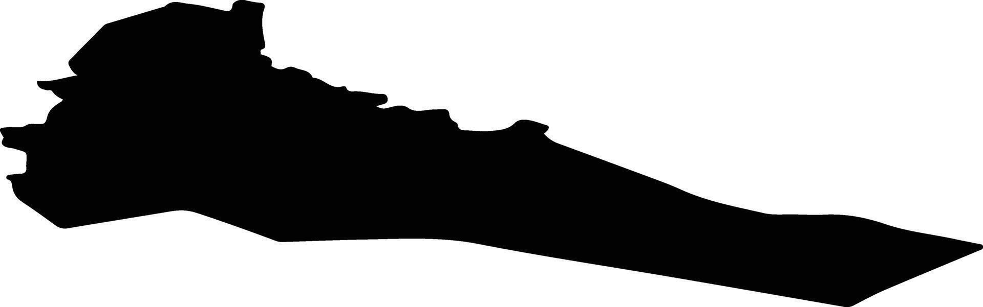 Bardu nor Norway silhouette map vector