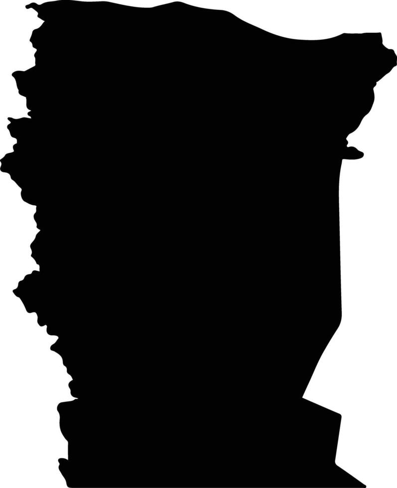 Bariloche Argentina silhouette map vector