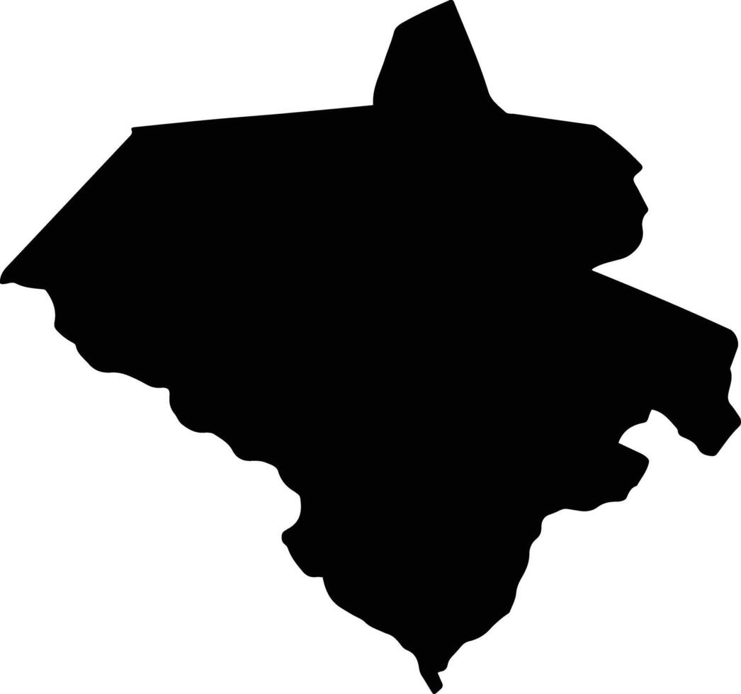 BARNA Romania silhouette map vector