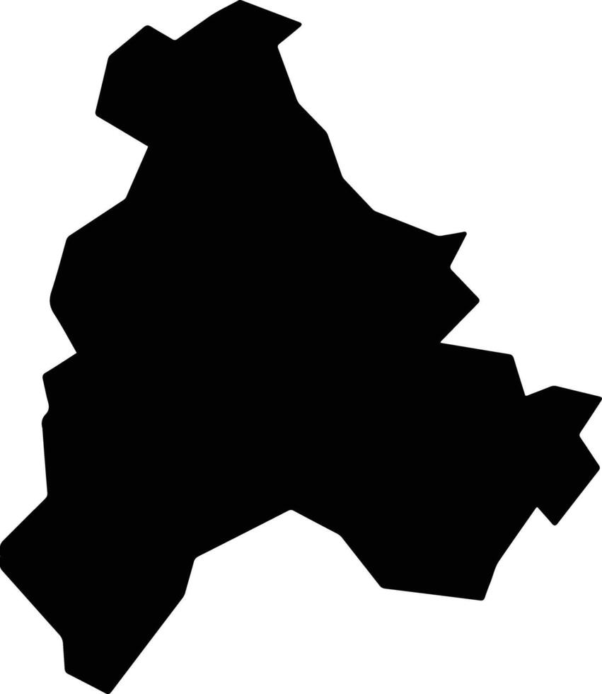 Barra do Turvo Brazil silhouette map vector