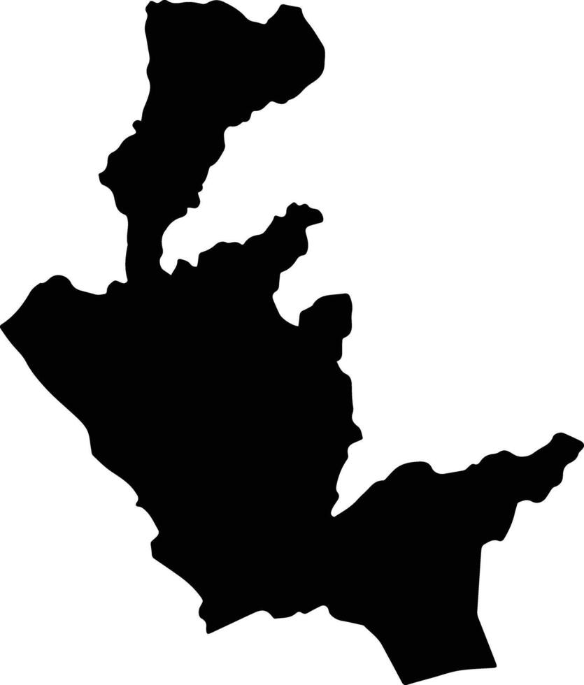 Barranca Peru silhouette map vector