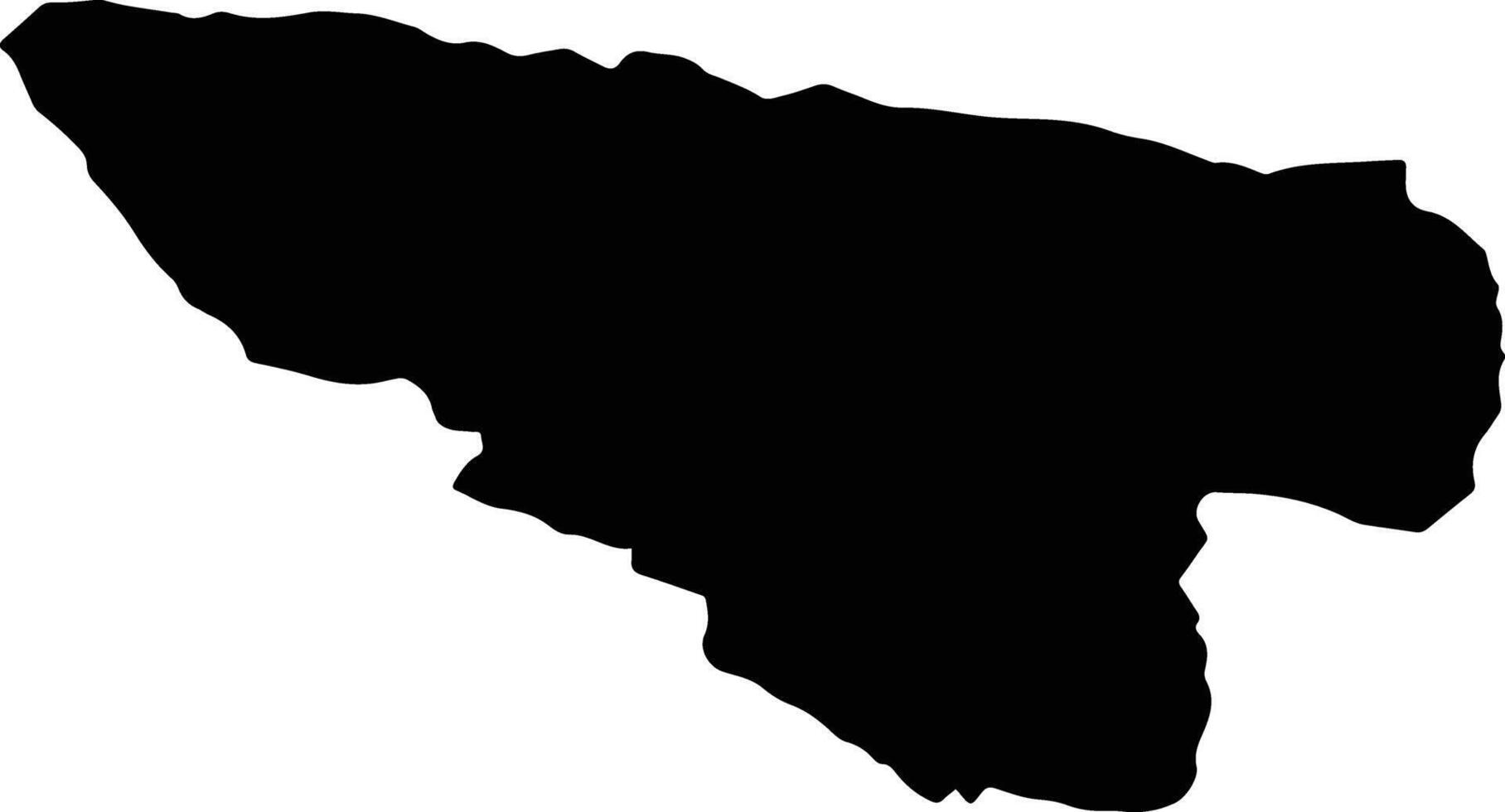 BARSAU Romania silhouette map vector