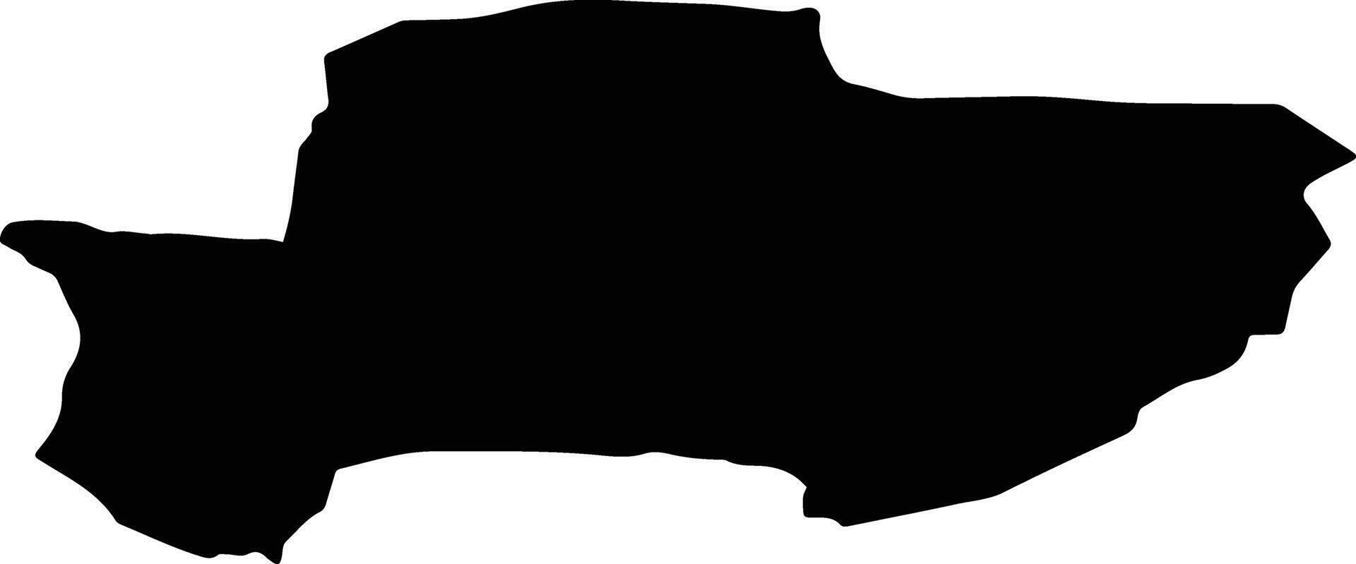 Baruunturuun Mongolia silhouette map vector