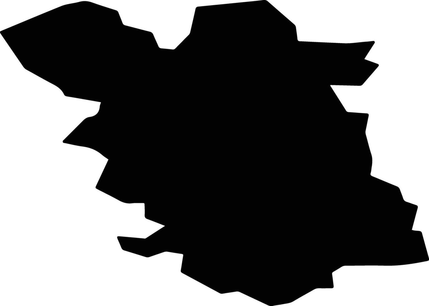 Barysaw Belarus silhouette map vector