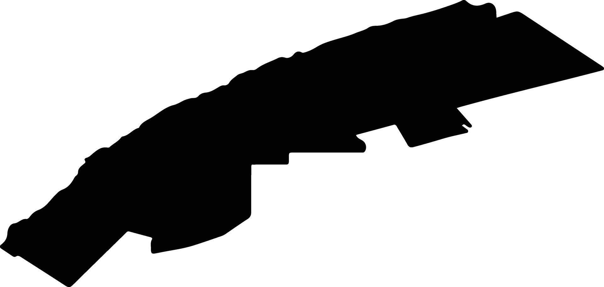 Bas Saint Laurent Canada silhouette map vector