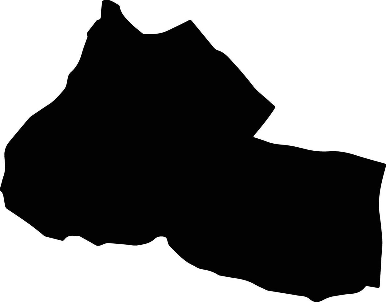 Basedth Cambodia silhouette map vector