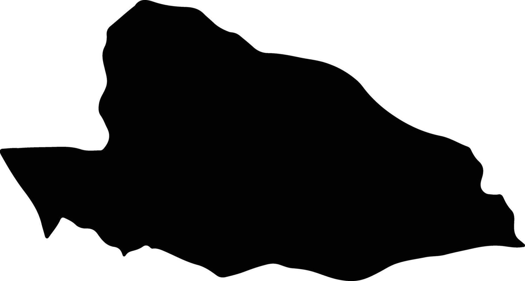 Bashagard Iran silhouette map vector