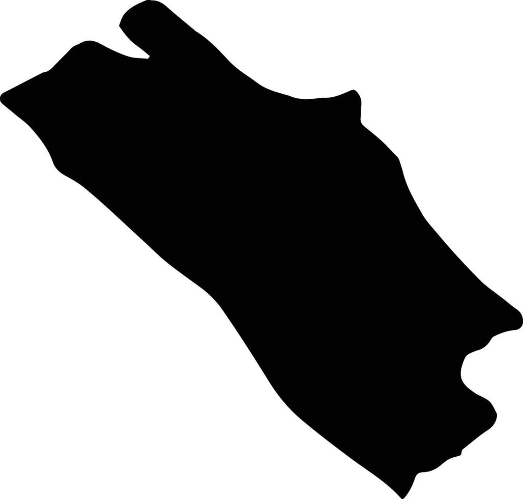Basht Iran silhouette map vector