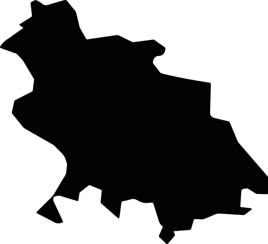 Basyun Egypt silhouette map vector