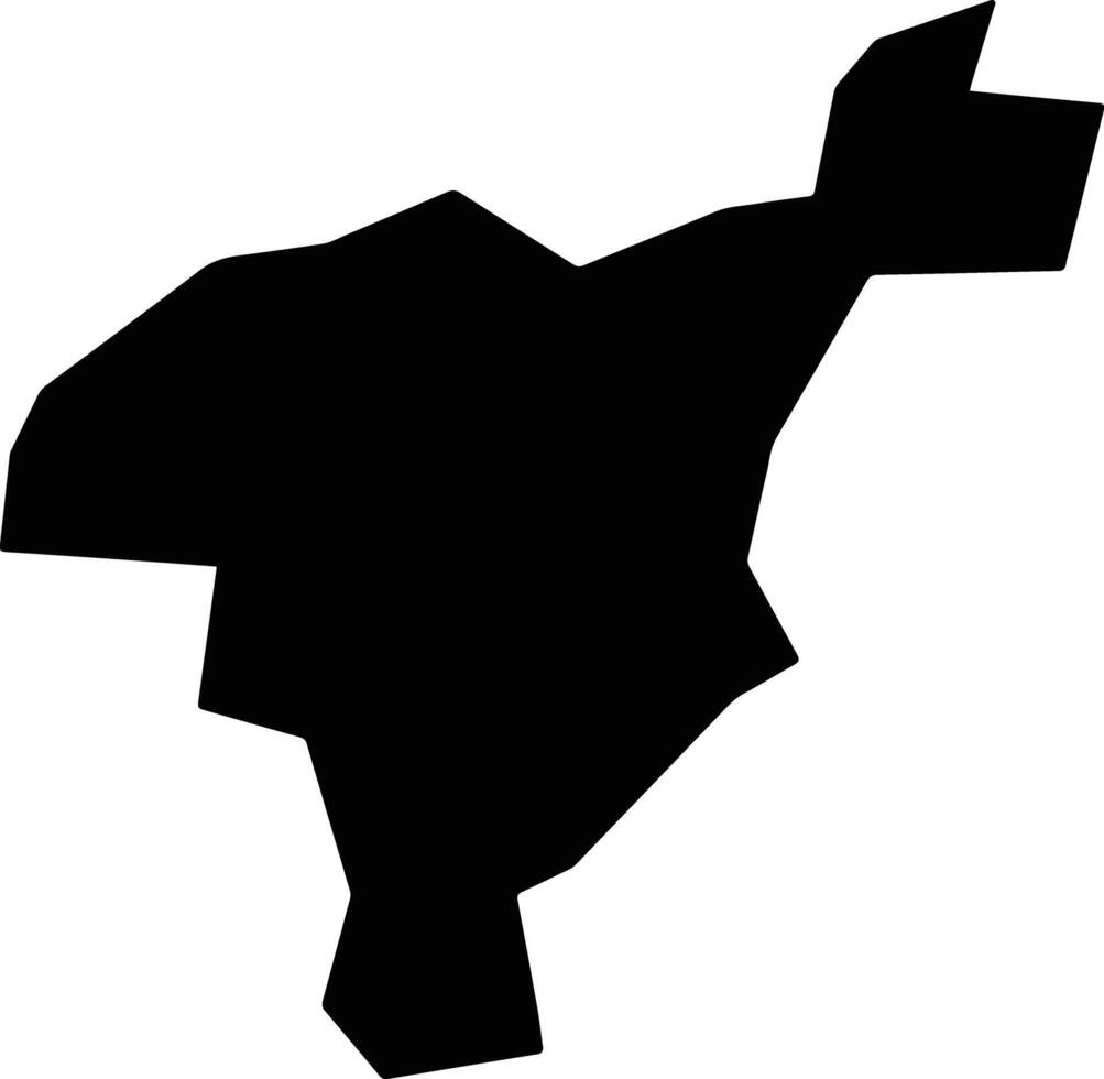 Batagarawa Nigeria silhouette map vector