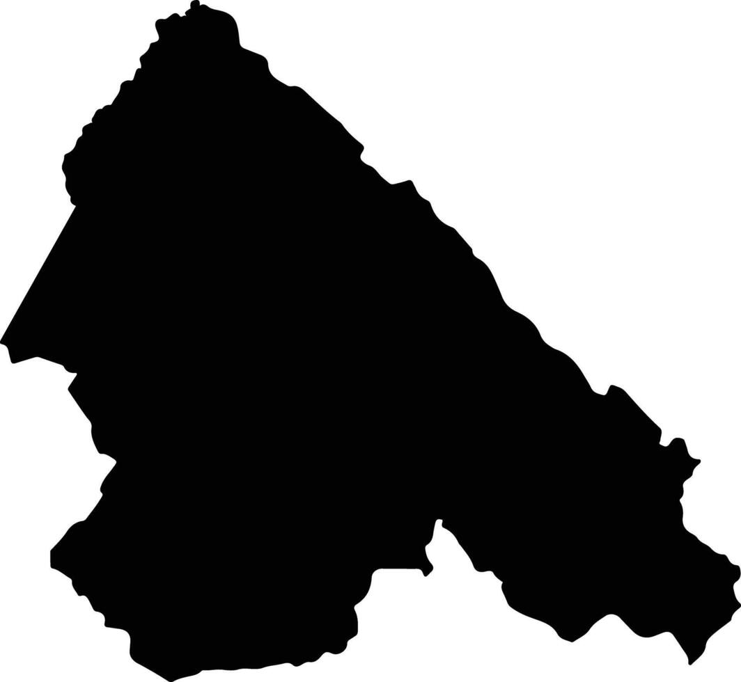 Bat Xat Vietnam silhouette map vector