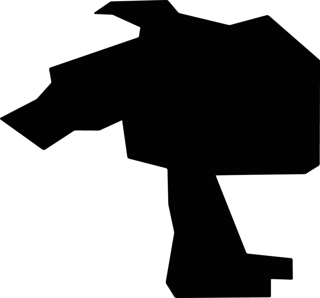 Bataysk Russia silhouette map vector