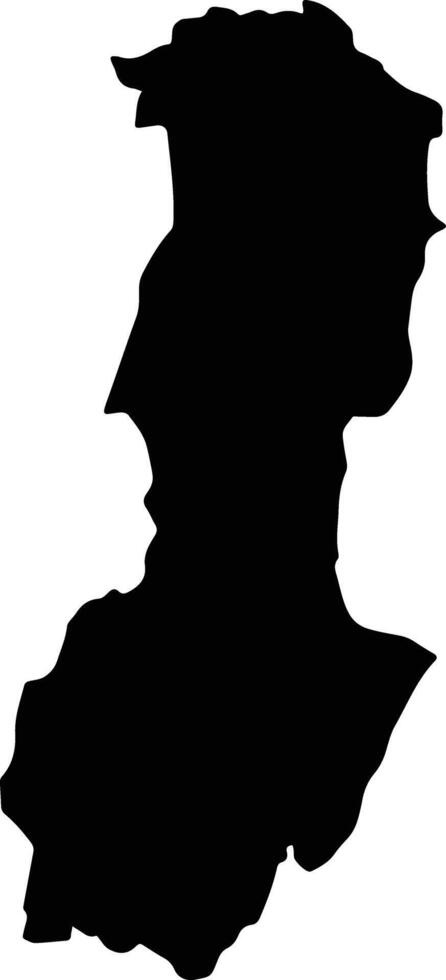 Batheay Cambodia silhouette map vector