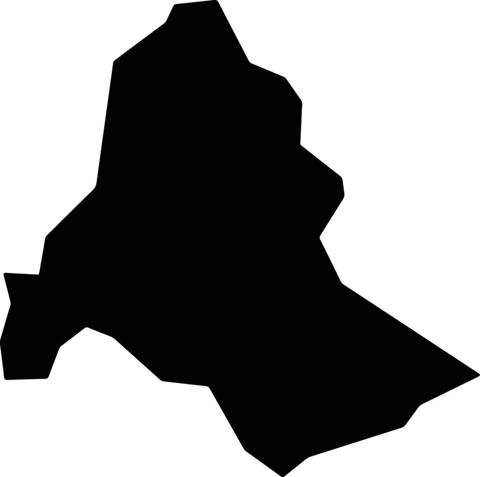 Bauru Brazil silhouette map vector