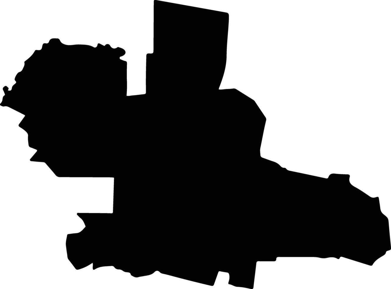 Bavispe Mexico silhouette map vector