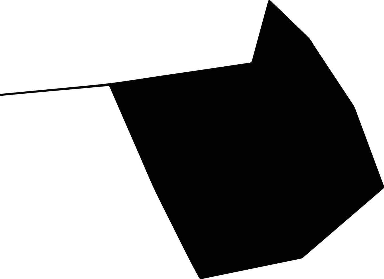 Bayan Kuwait silhouette map vector