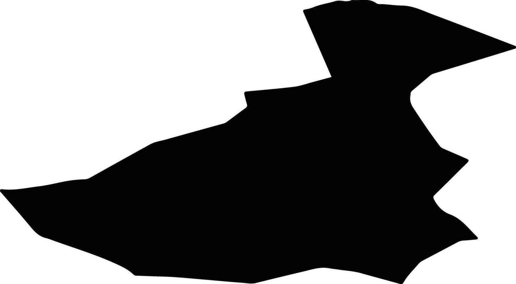 Bayan Uul Mongolia silhouette map vector