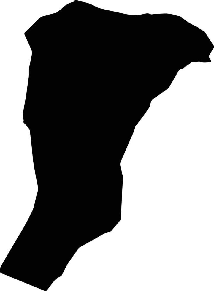 Bayandalai Mongolia silhouette map vector