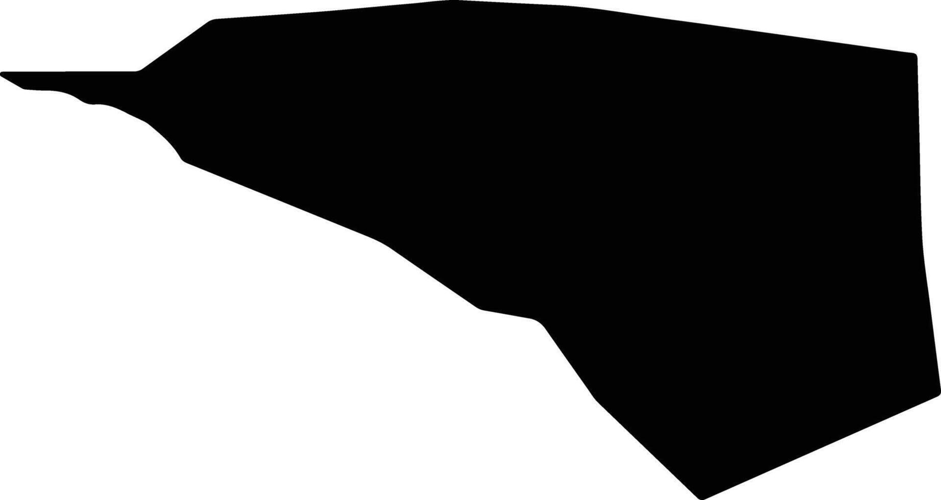 Bayantal Mongolia silhouette map vector