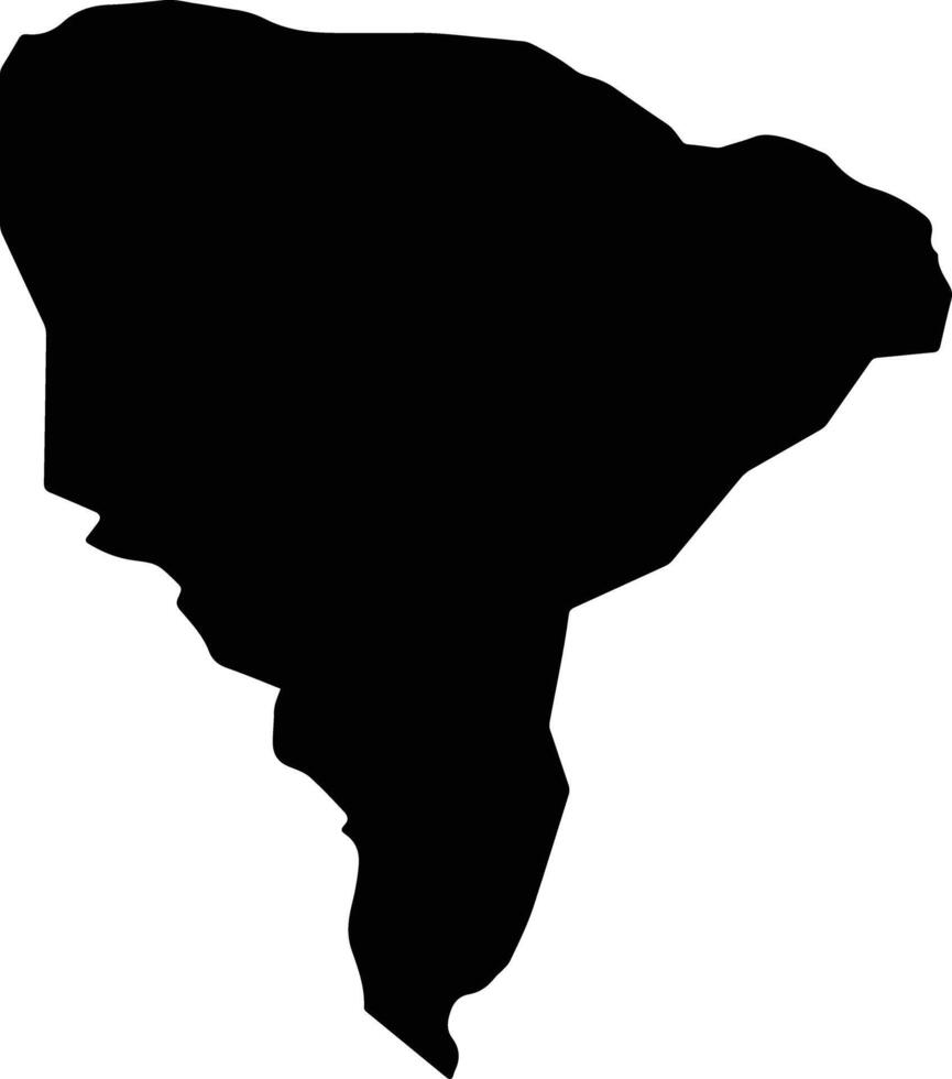 Bayangovi Mongolia silhouette map vector