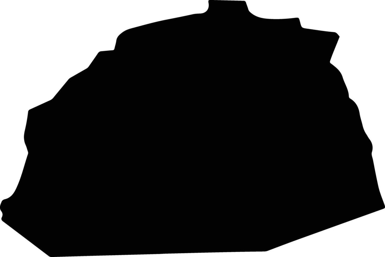 Bayanlig Mongolia silhouette map vector
