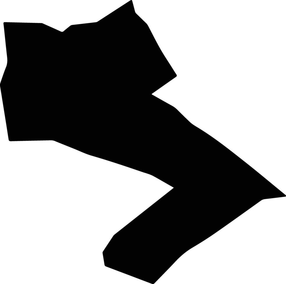 Bayanxangai Mongolia silhouette map vector