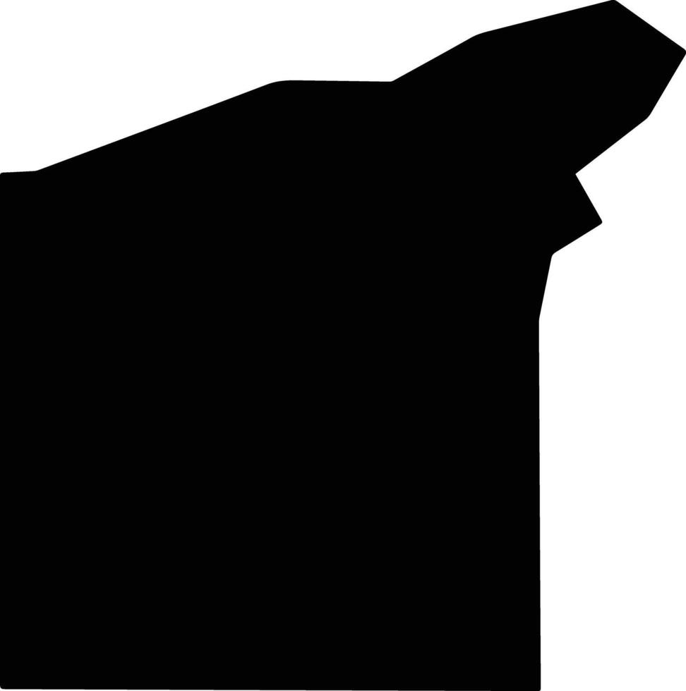 Bayfield United States silhouette map vector
