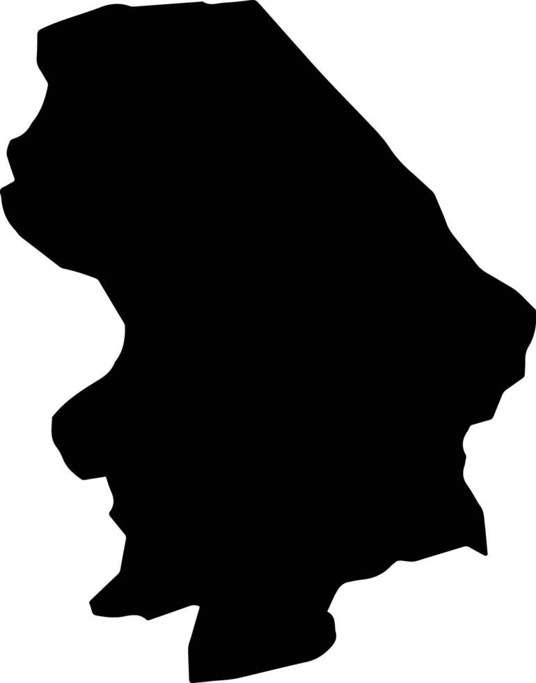 Bayat Turkey silhouette map vector