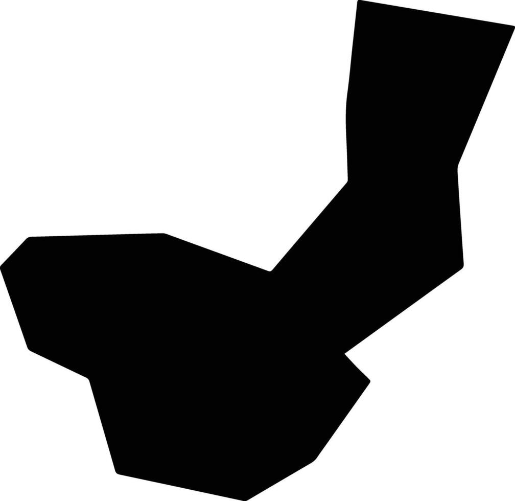 Bayzakskiy Kazakhstan silhouette map vector