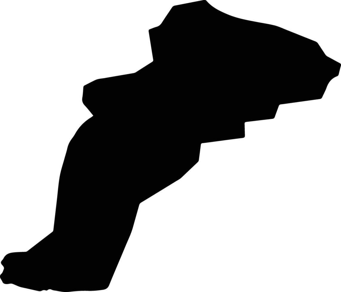 Bazar Korgon Kyrgyzstan silhouette map vector