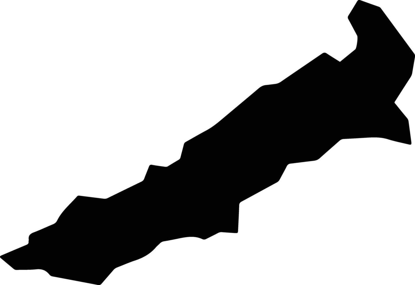 Beawor Liberia silhouette map vector