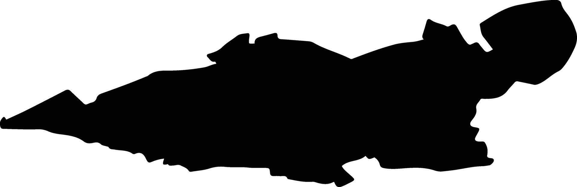 Bech Luxembourg silhouette map vector