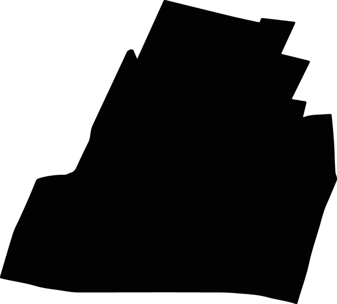 BECHET Romania silhouette map vector