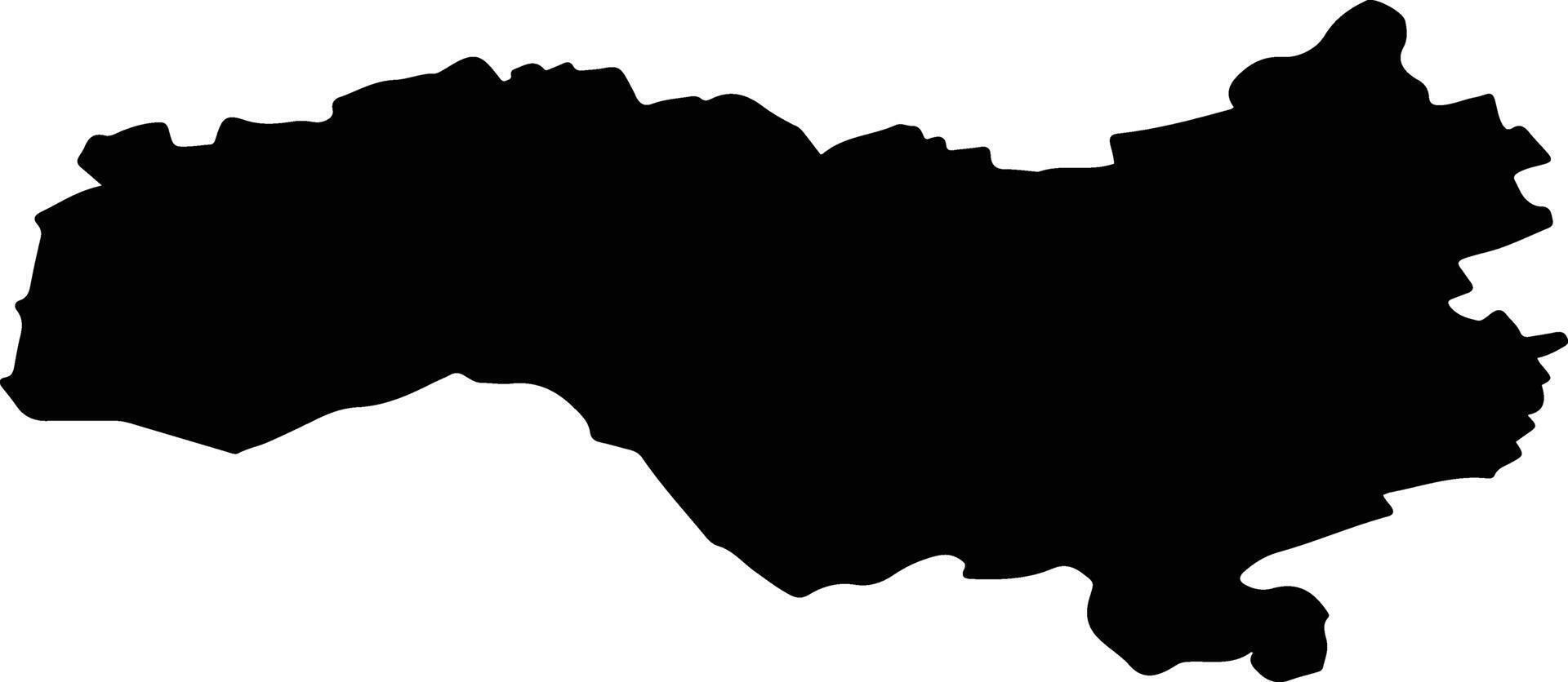Beckerich Luxembourg silhouette map vector