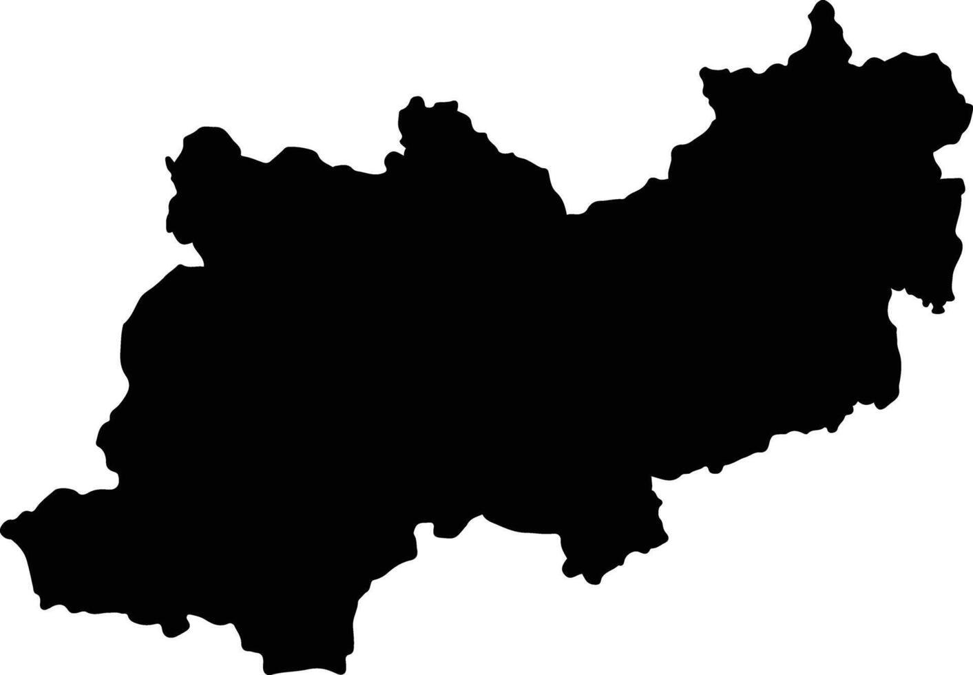 Befandriana Nord Madagascar silhouette map vector