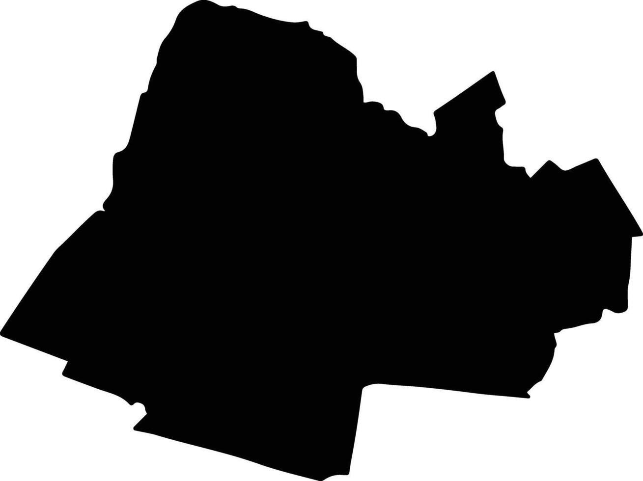 BEIDAUD Romania silhouette map vector