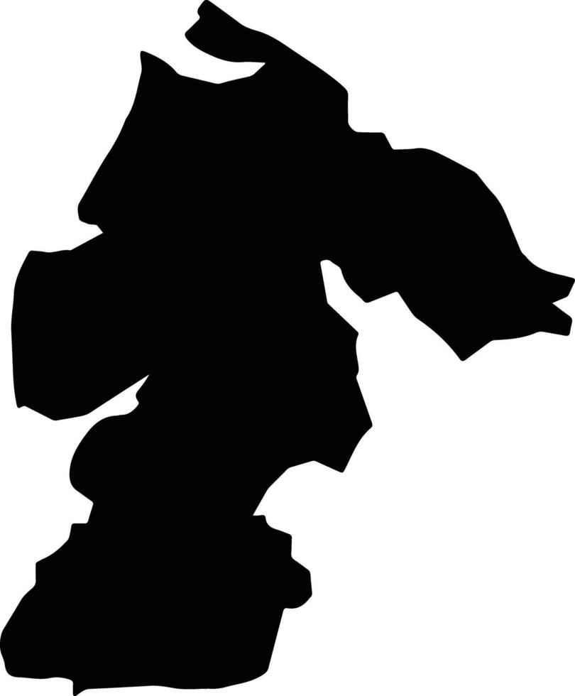 Beimen Taiwan silhouette map vector