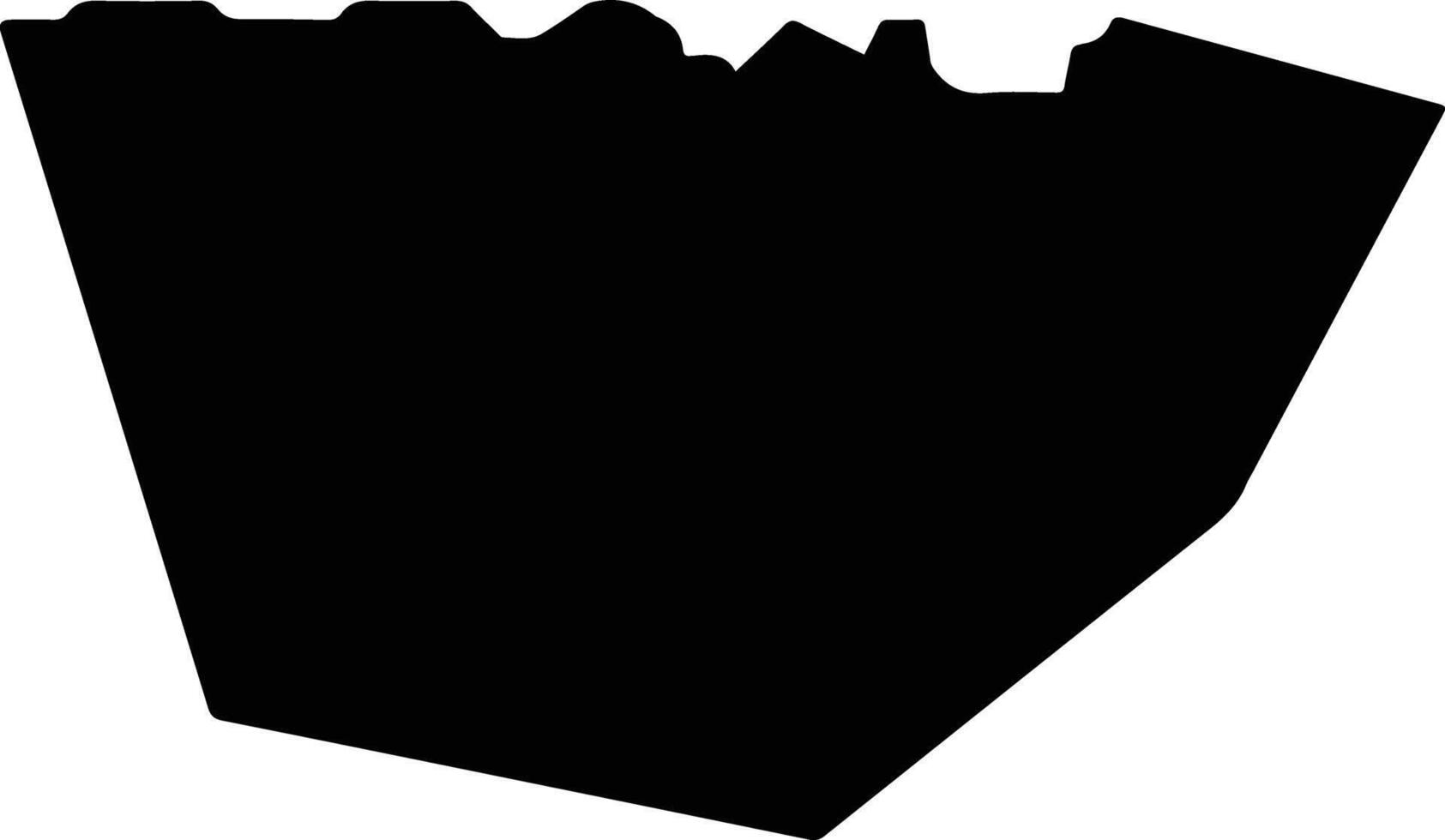 Beirut Lebanon silhouette map vector