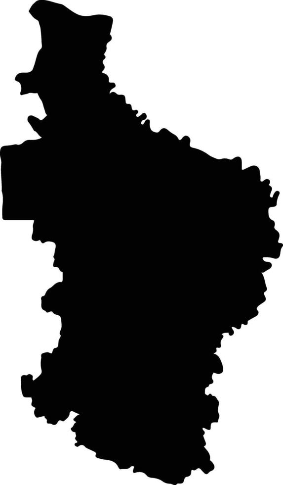 Bekasi Indonesia silhouette map vector