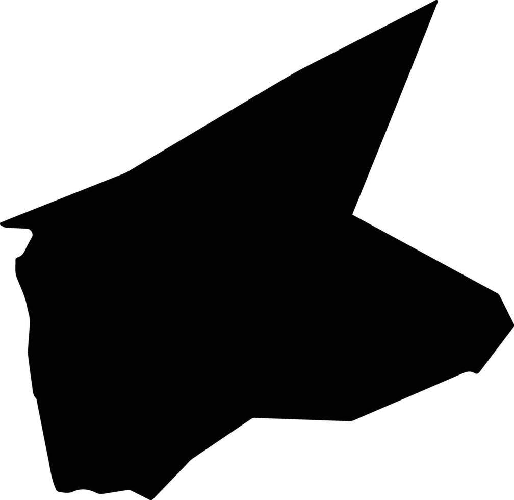 Belfond Saint Lucia silhouette map vector