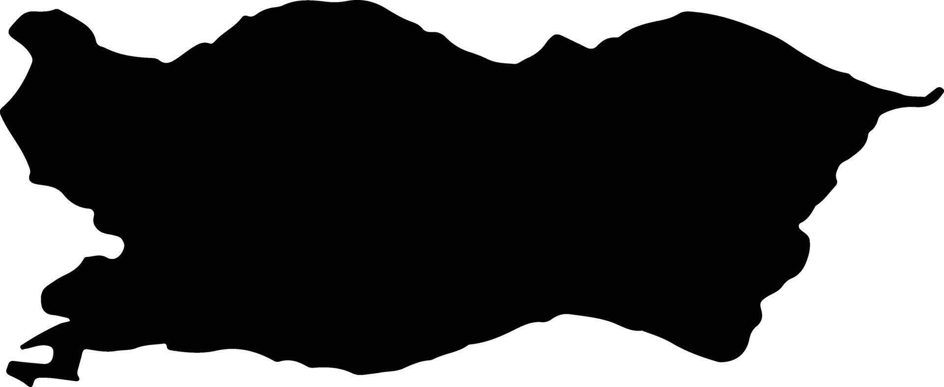 BELIN Romania silhouette map vector