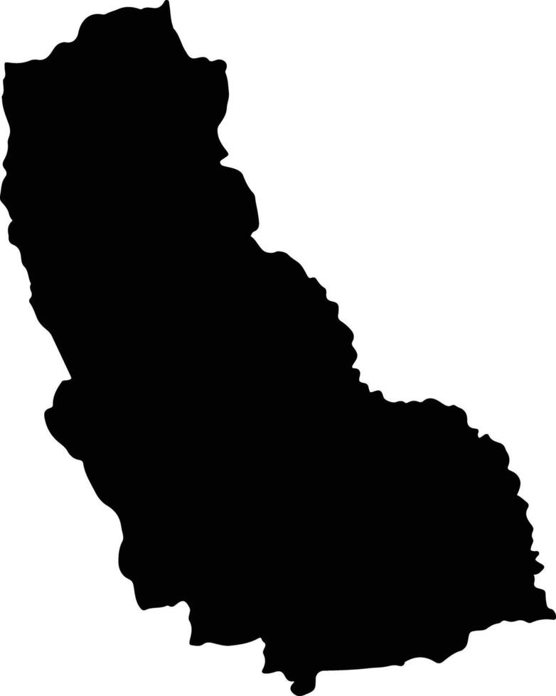 Belisario Boeto Bolivia silhouette map vector