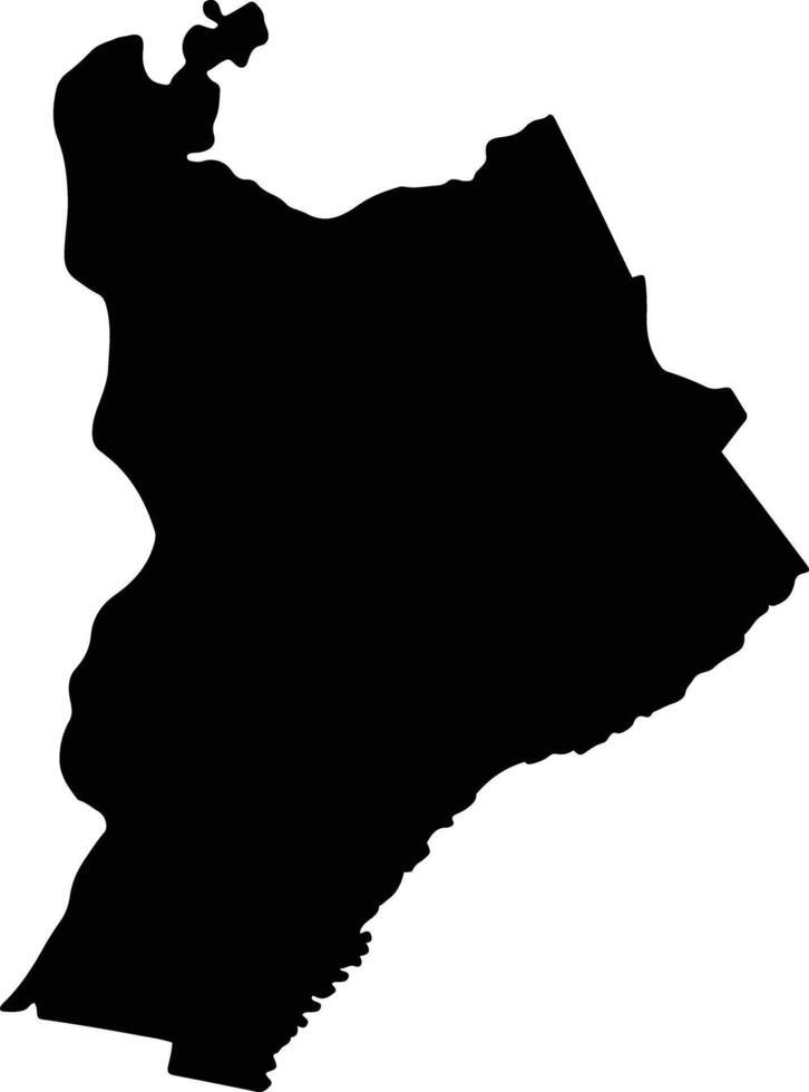 Bella Vista Argentina silhouette map vector
