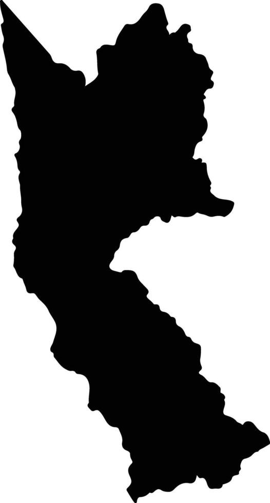 Belmira Colombia silhouette map vector