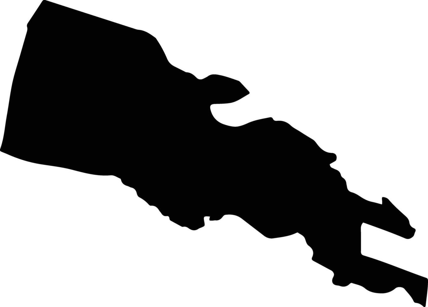 Belmont Saint Lucia silhouette map vector
